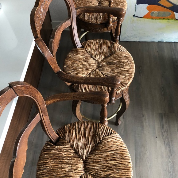 Wood Barstools (set of 3) - Picture 3 of 8